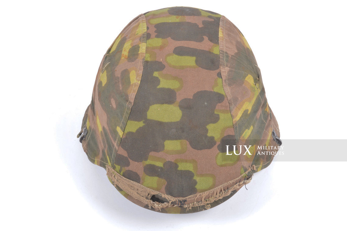 Rare first model Waffen-SS camouflage helmet cover, « lateral plane tree » - photo 17