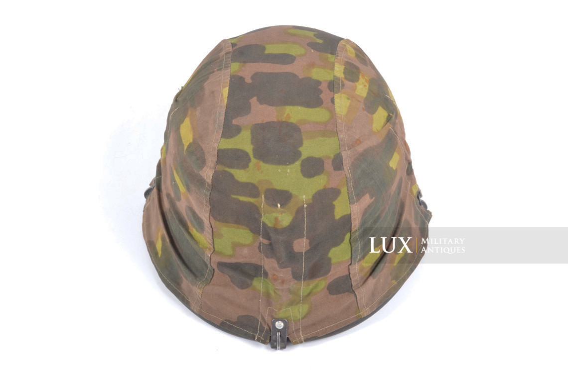 Rare first model Waffen-SS camouflage helmet cover, « lateral plane tree » - photo 18