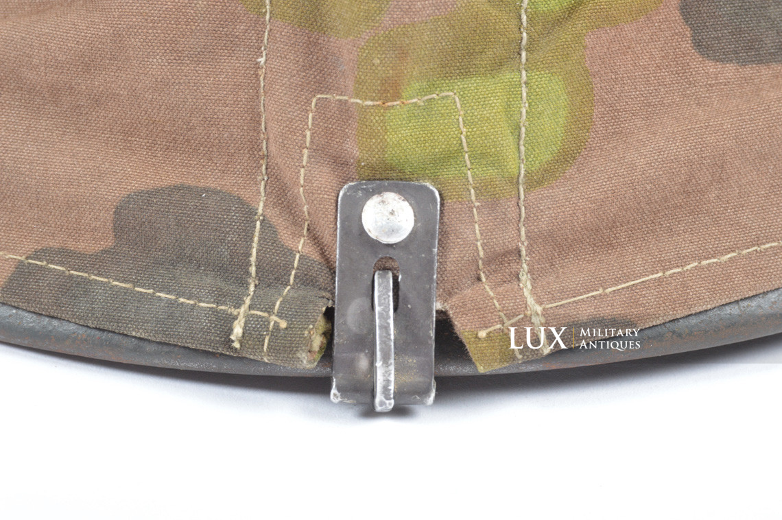 Rare first model Waffen-SS camouflage helmet cover, « lateral plane tree » - photo 19