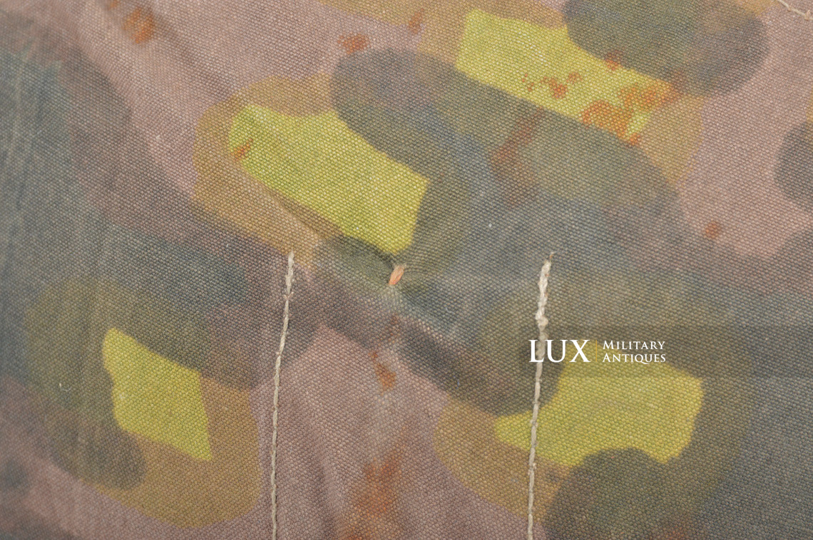 Rare first model Waffen-SS camouflage helmet cover, « lateral plane tree » - photo 24