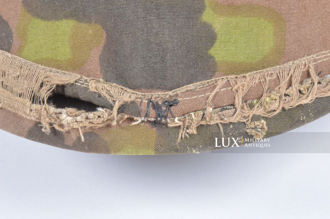 Rare first model Waffen-SS camouflage helmet cover, « lateral plane tree » - photo 26