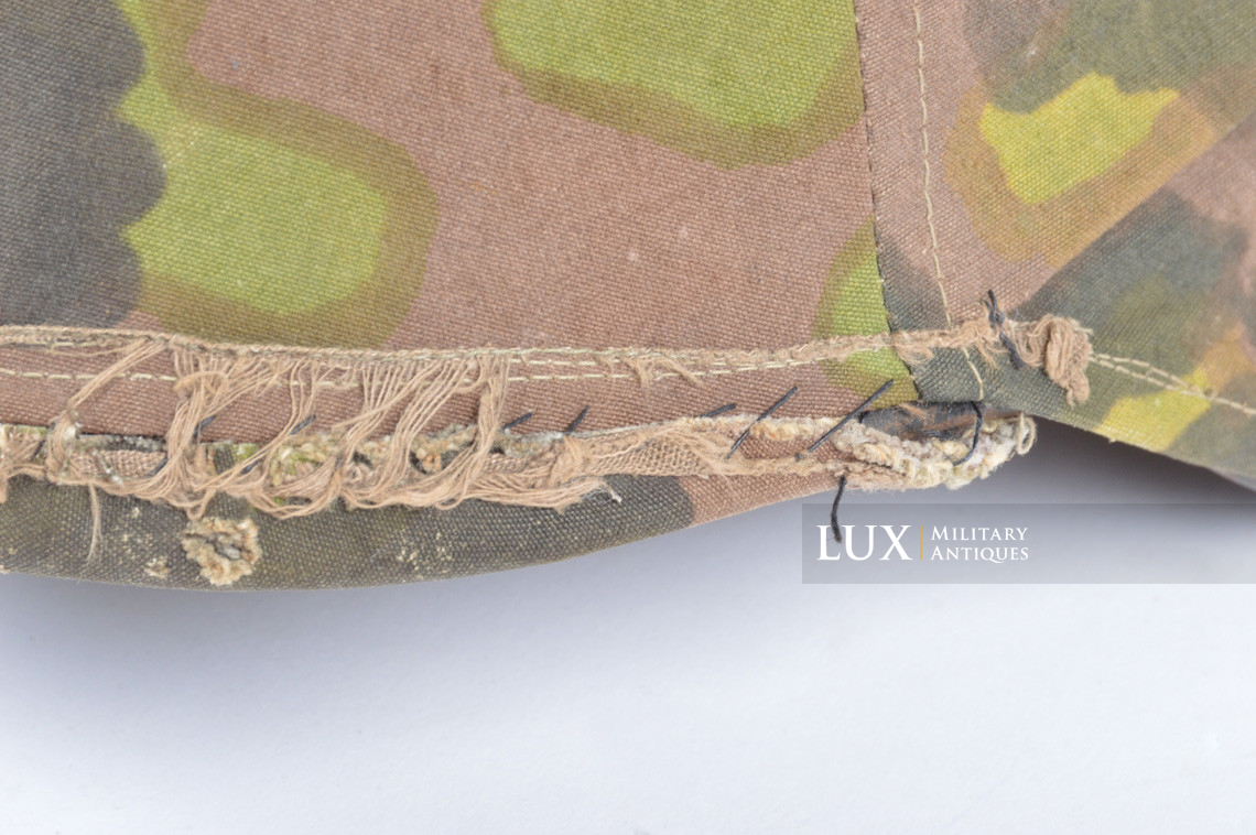 Rare first model Waffen-SS camouflage helmet cover, « lateral plane tree » - photo 27