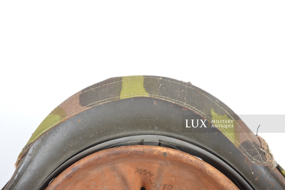 Rare first model Waffen-SS camouflage helmet cover, « lateral plane tree » - photo 29