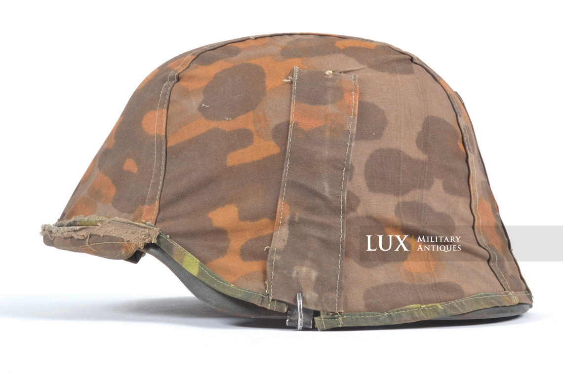 Rare first model Waffen-SS camouflage helmet cover, « lateral plane tree » - photo 42