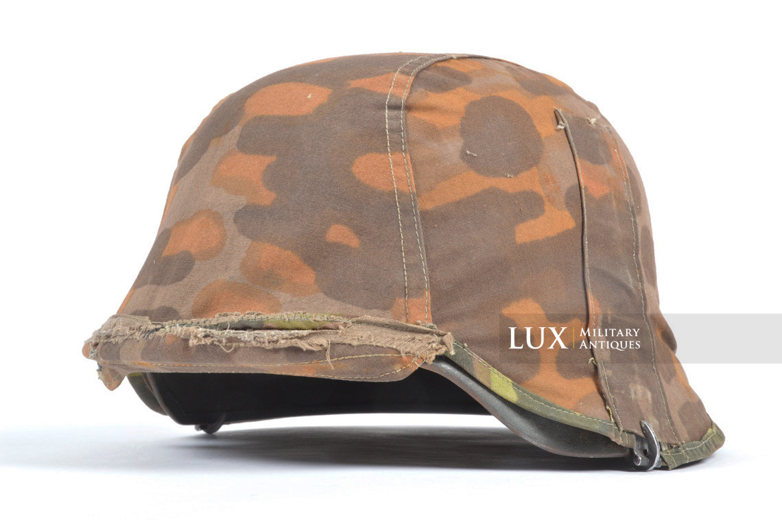 Rare first model Waffen-SS camouflage helmet cover, « lateral plane tree » - photo 43