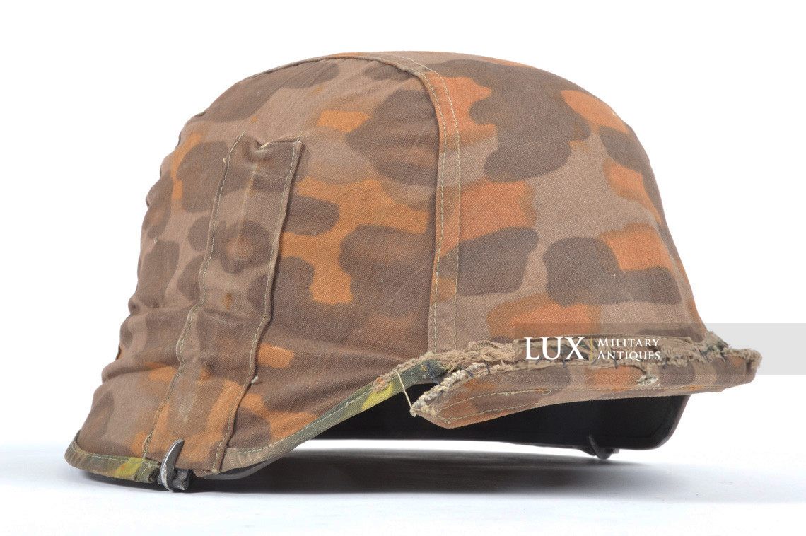 Rare first model Waffen-SS camouflage helmet cover, « lateral plane tree » - photo 45