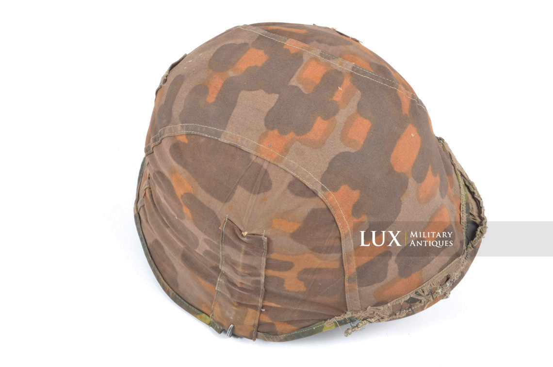 Rare first model Waffen-SS camouflage helmet cover, « lateral plane tree » - photo 52