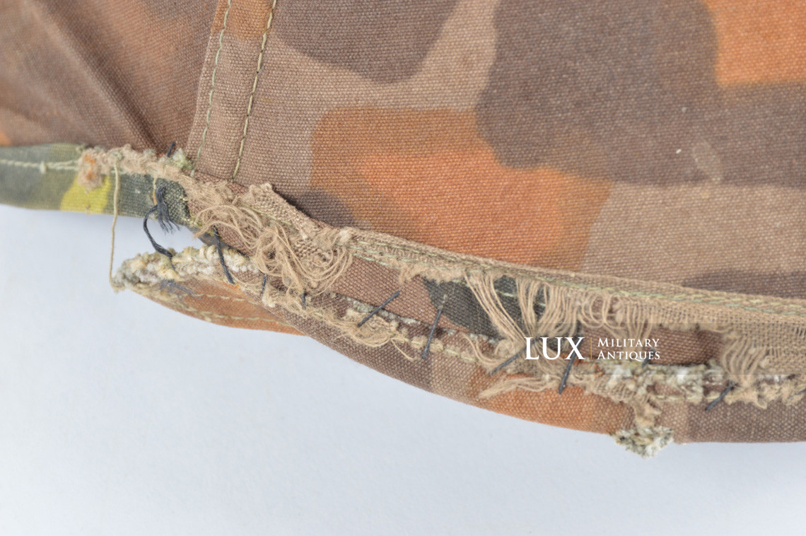 Rare first model Waffen-SS camouflage helmet cover, « lateral plane tree » - photo 54