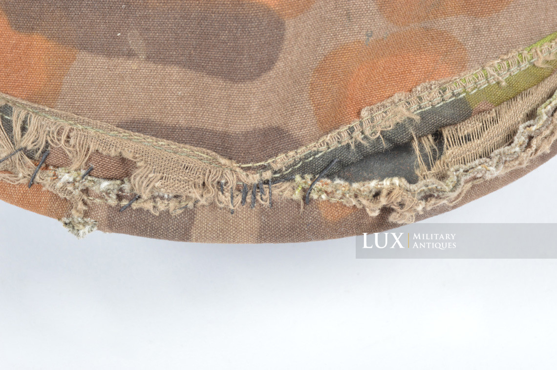 Rare first model Waffen-SS camouflage helmet cover, « lateral plane tree » - photo 55