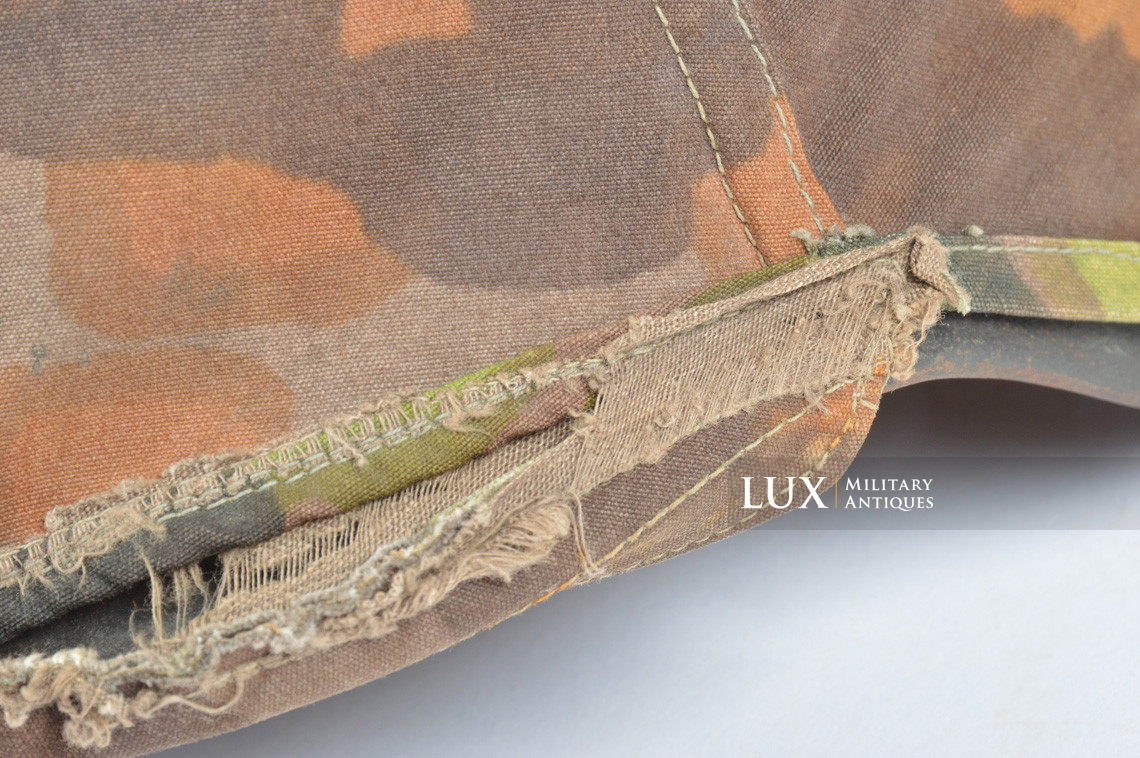 Rare first model Waffen-SS camouflage helmet cover, « lateral plane tree » - photo 56