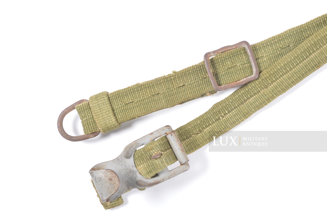 Early set of German tropical green web light Y-straps, « DAK » - photo 8