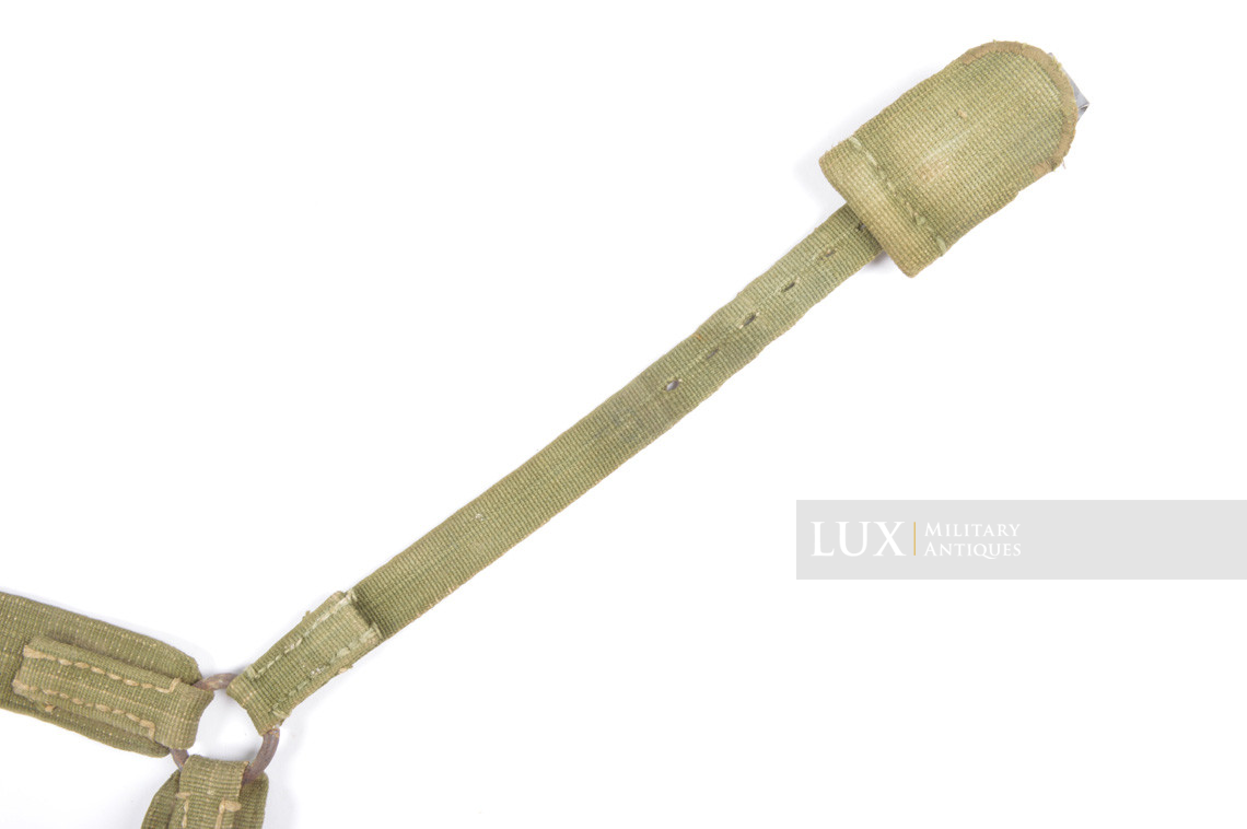 Early set of German tropical green web light Y-straps, « DAK » - photo 14
