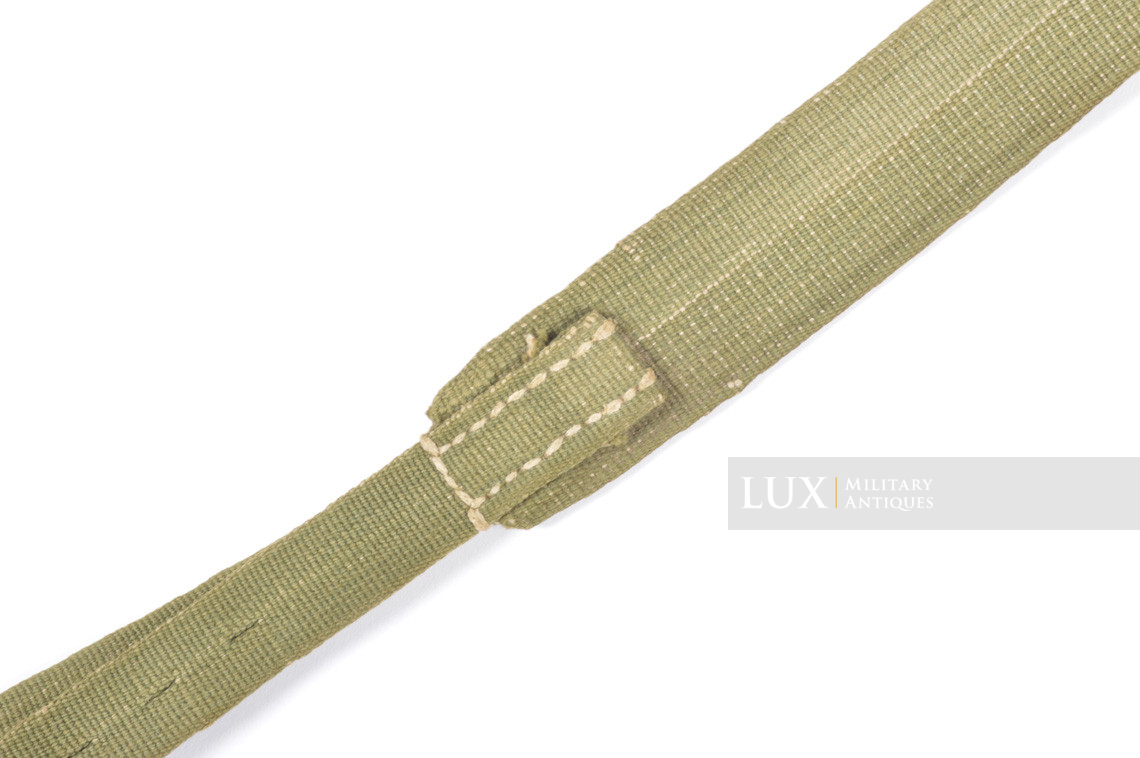Early set of German tropical green web light Y-straps, « DAK » - photo 19