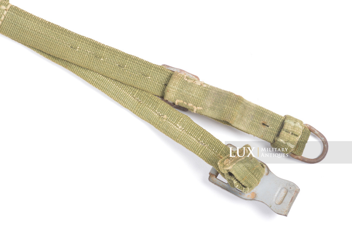 Early set of German tropical green web light Y-straps, « DAK » - photo 23