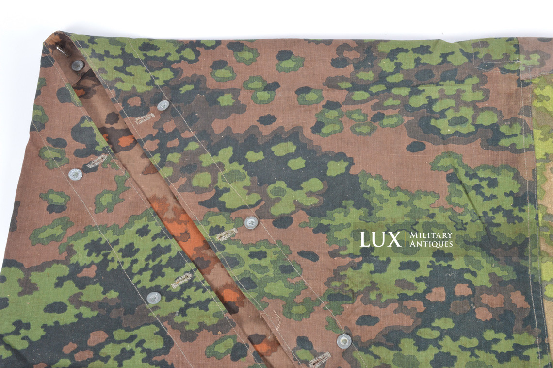 Late war Waffen-SS camouflage shelter quarter/poncho, « oak leaf » - photo 8