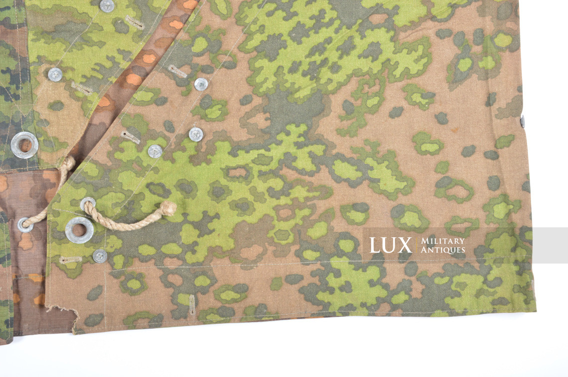 Late war Waffen-SS camouflage shelter quarter/poncho, « oak leaf » - photo 10