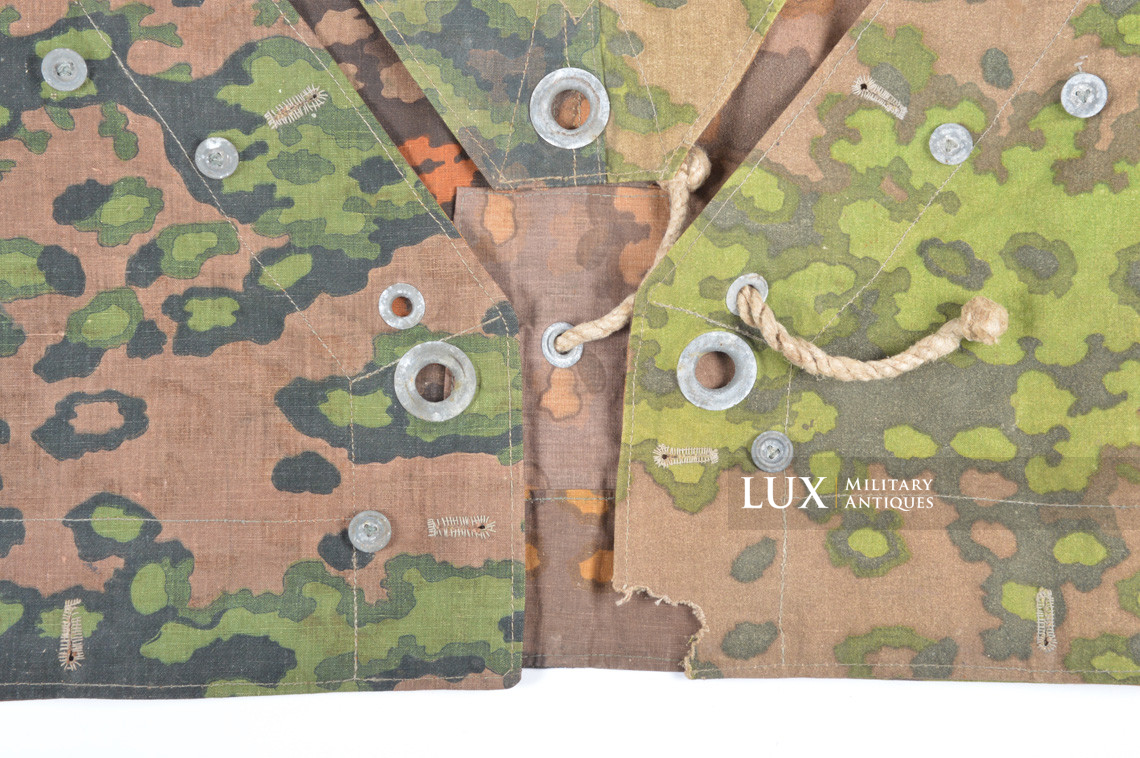 Late war Waffen-SS camouflage shelter quarter/poncho, « oak leaf » - photo 11