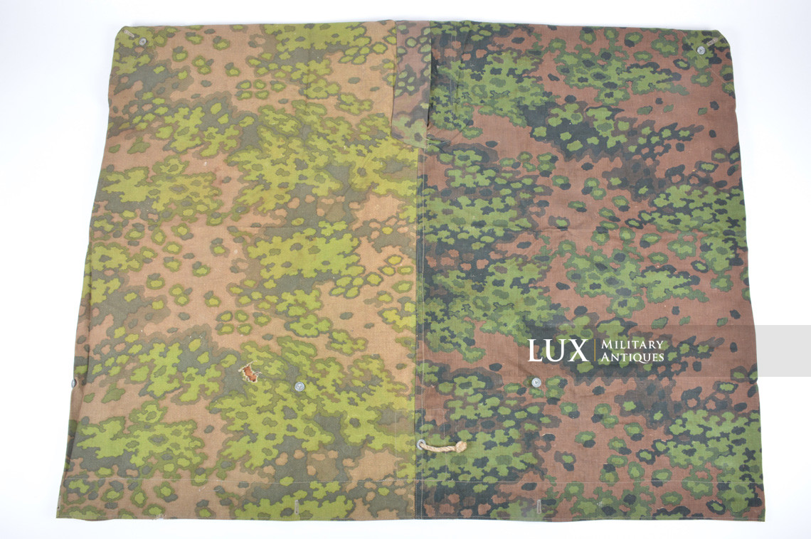 Late war Waffen-SS camouflage shelter quarter/poncho, « oak leaf » - photo 13