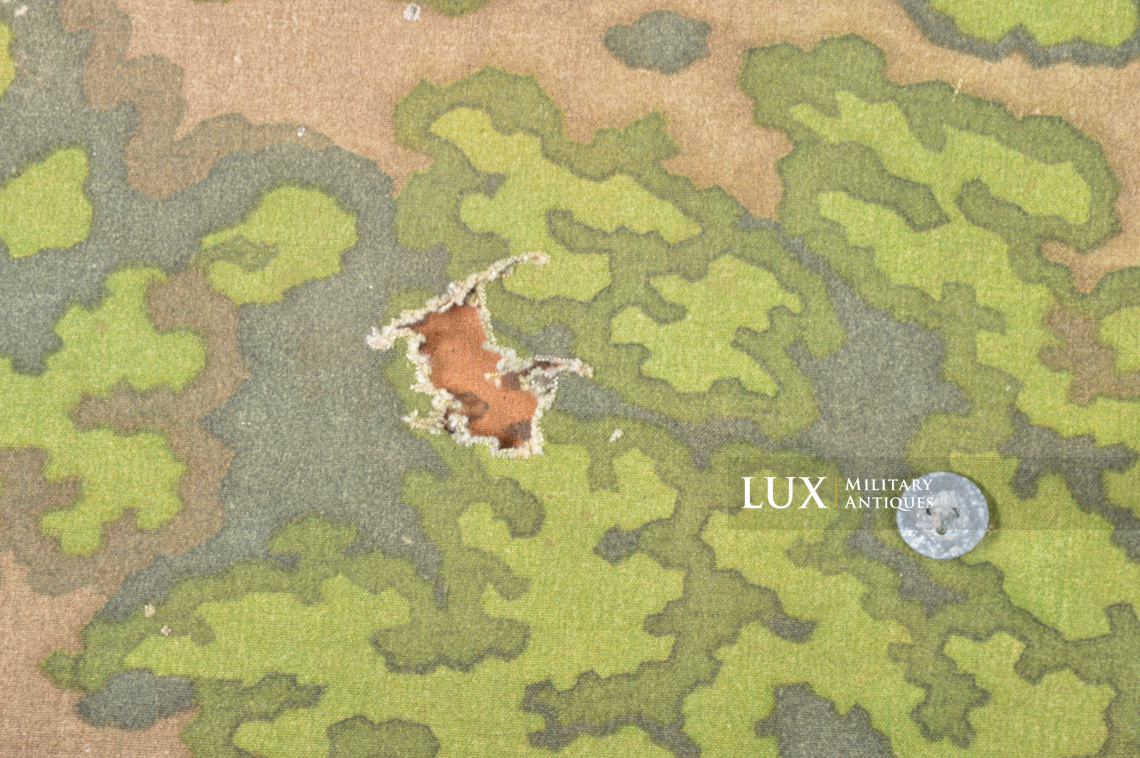 Late war Waffen-SS camouflage shelter quarter/poncho, « oak leaf » - photo 15
