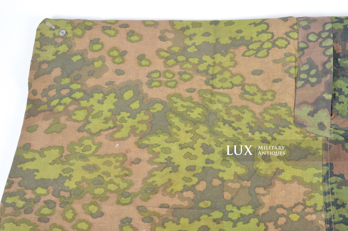 Late war Waffen-SS camouflage shelter quarter/poncho, « oak leaf » - photo 16