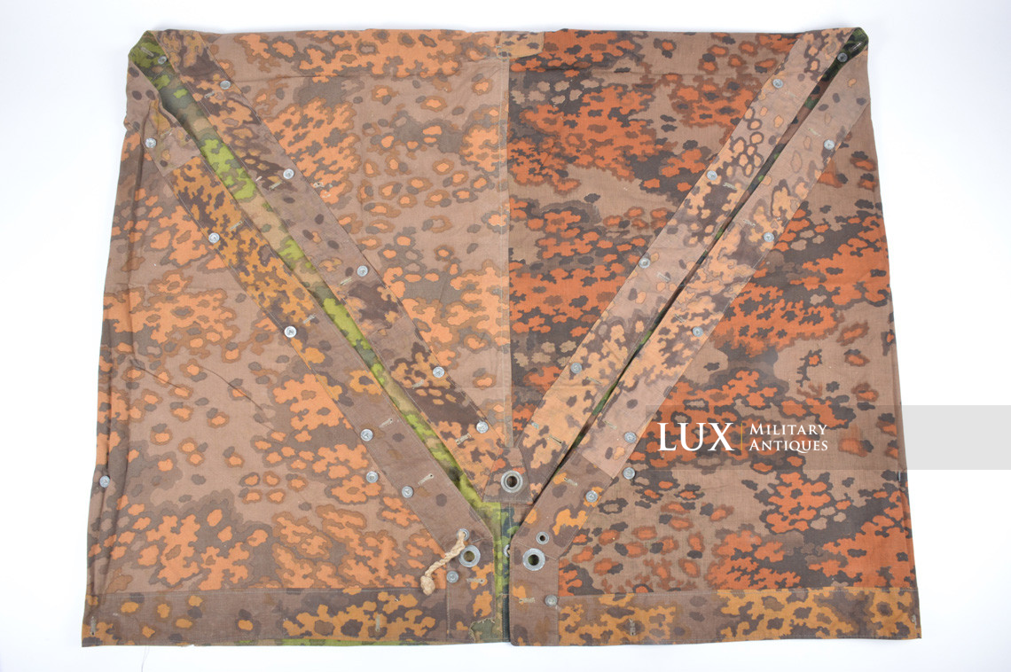 Late war Waffen-SS camouflage shelter quarter/poncho, « oak leaf » - photo 19