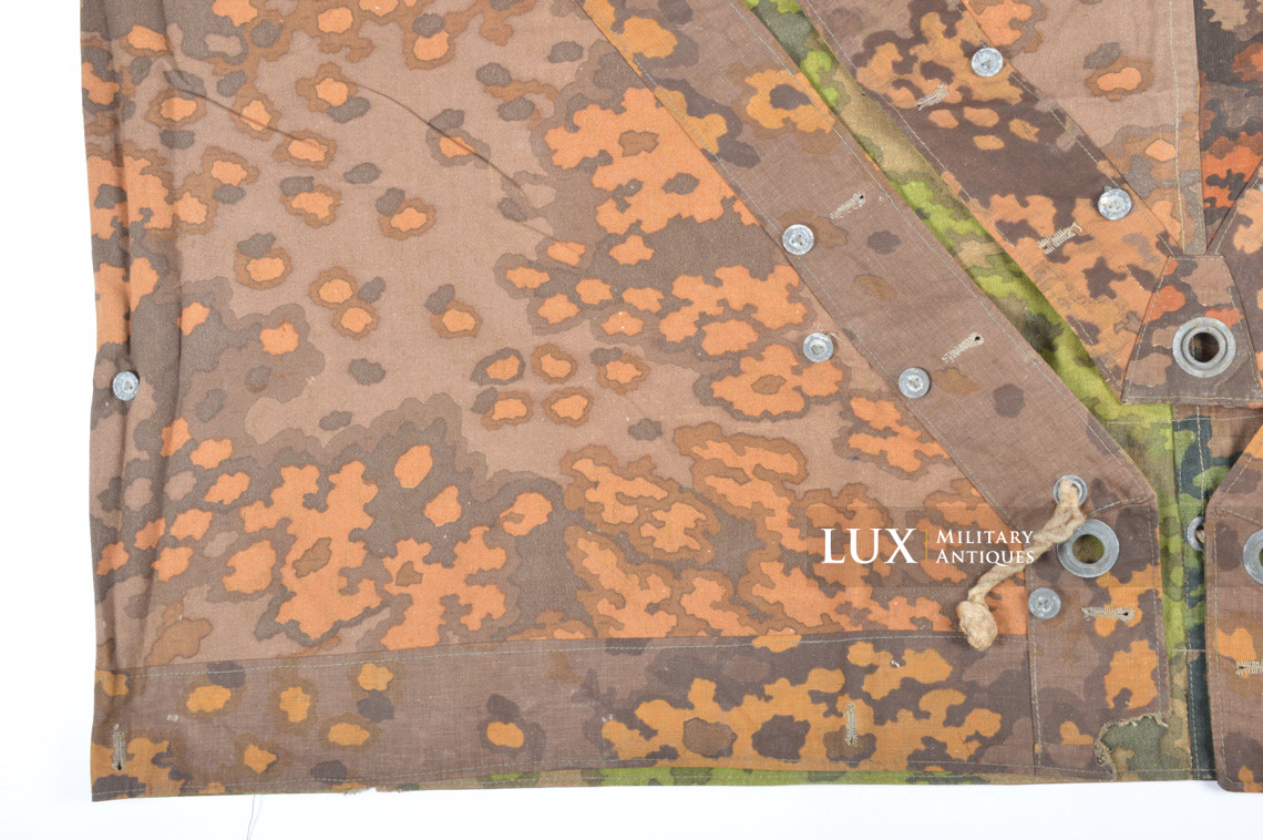 Late war Waffen-SS camouflage shelter quarter/poncho, « oak leaf » - photo 20