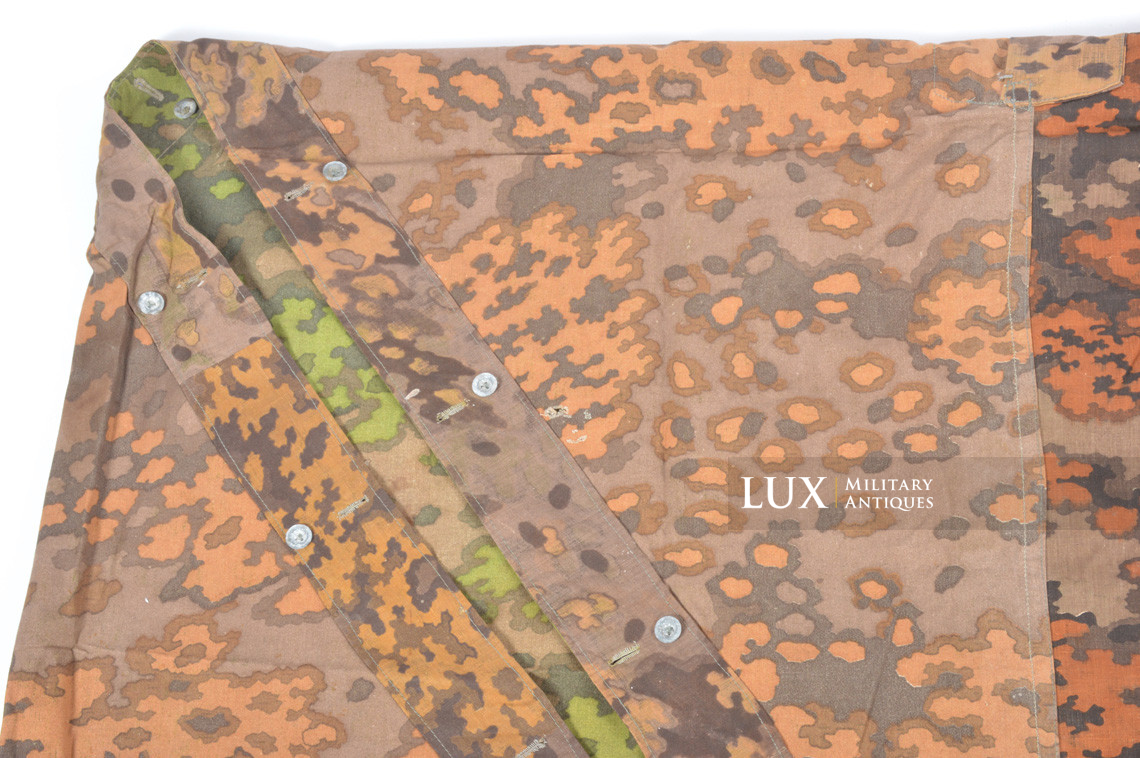 Late war Waffen-SS camouflage shelter quarter/poncho, « oak leaf » - photo 21
