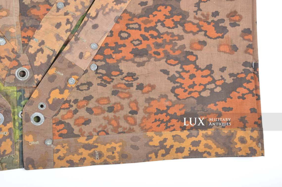 Late war Waffen-SS camouflage shelter quarter/poncho, « oak leaf » - photo 23