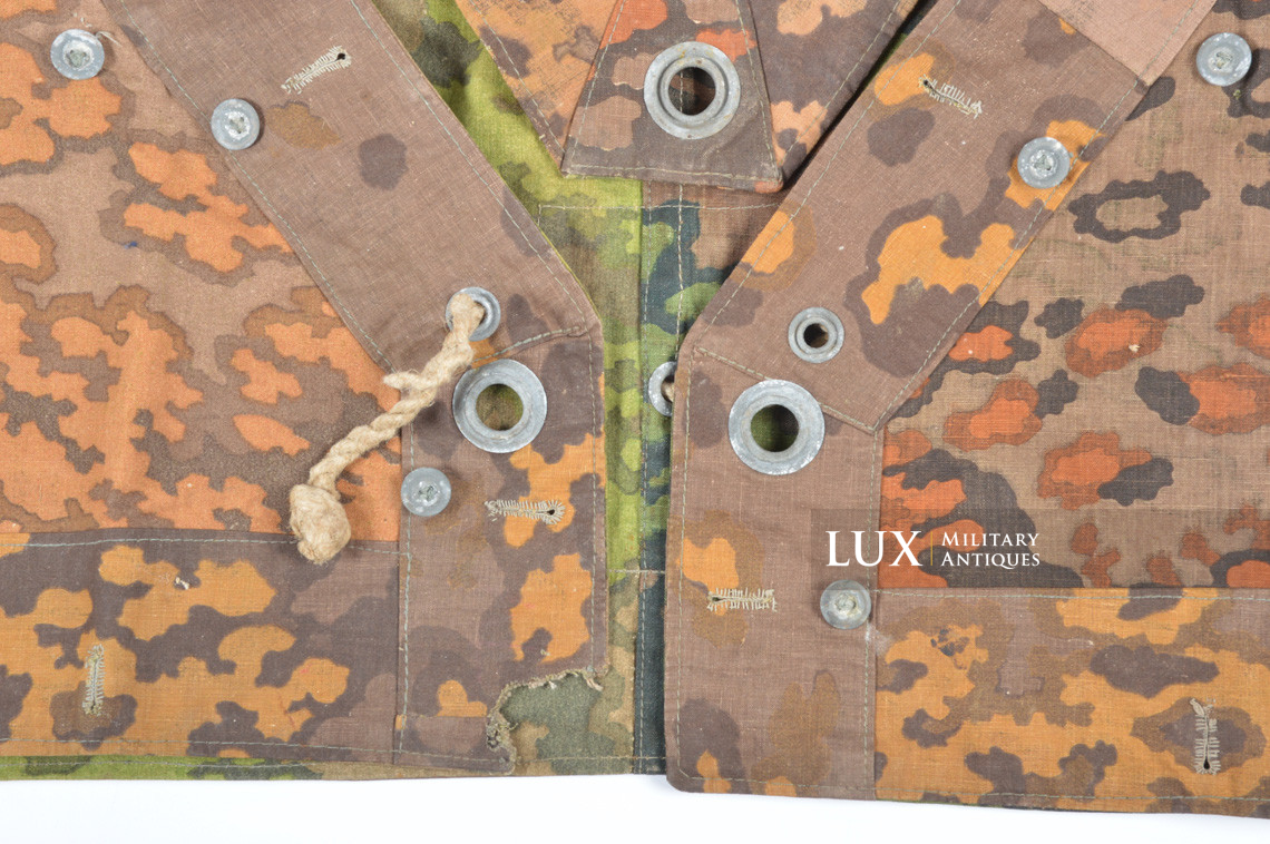 Late war Waffen-SS camouflage shelter quarter/poncho, « oak leaf » - photo 24
