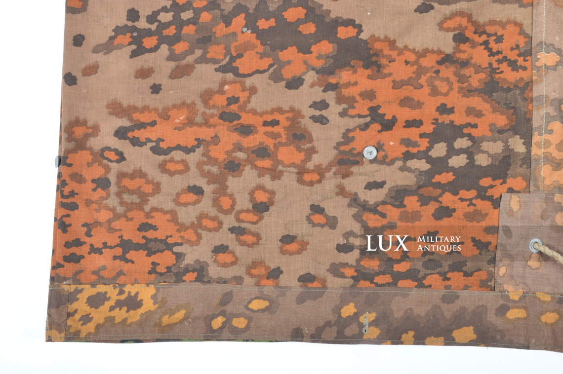 Late war Waffen-SS camouflage shelter quarter/poncho, « oak leaf » - photo 26