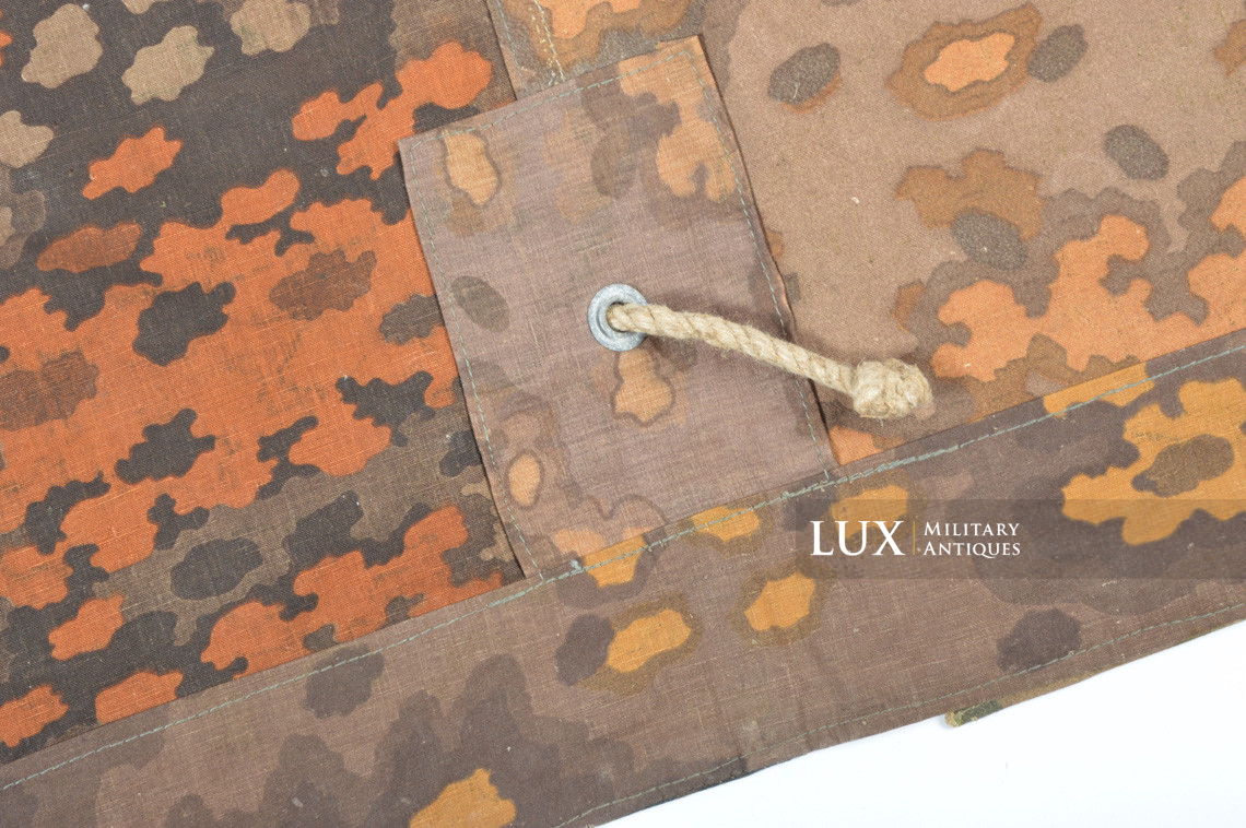 Late war Waffen-SS camouflage shelter quarter/poncho, « oak leaf » - photo 30