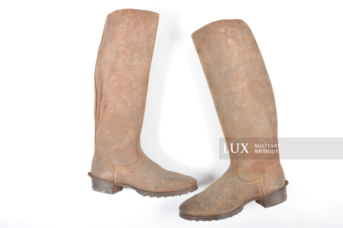 Unissued late-war Heer/Waffen-SS issue riding boots - photo 4