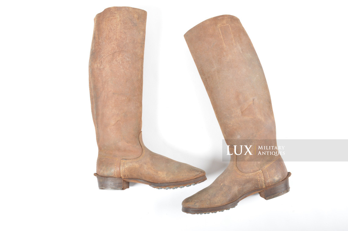 Unissued late-war Heer/Waffen-SS issue riding boots - photo 7