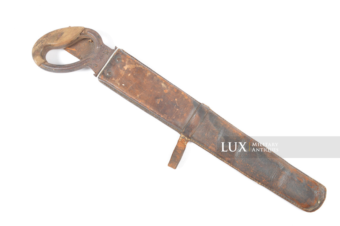 German combat engineer's field saw & rare natural brown leather scabbard, « 1936 » - photo 4