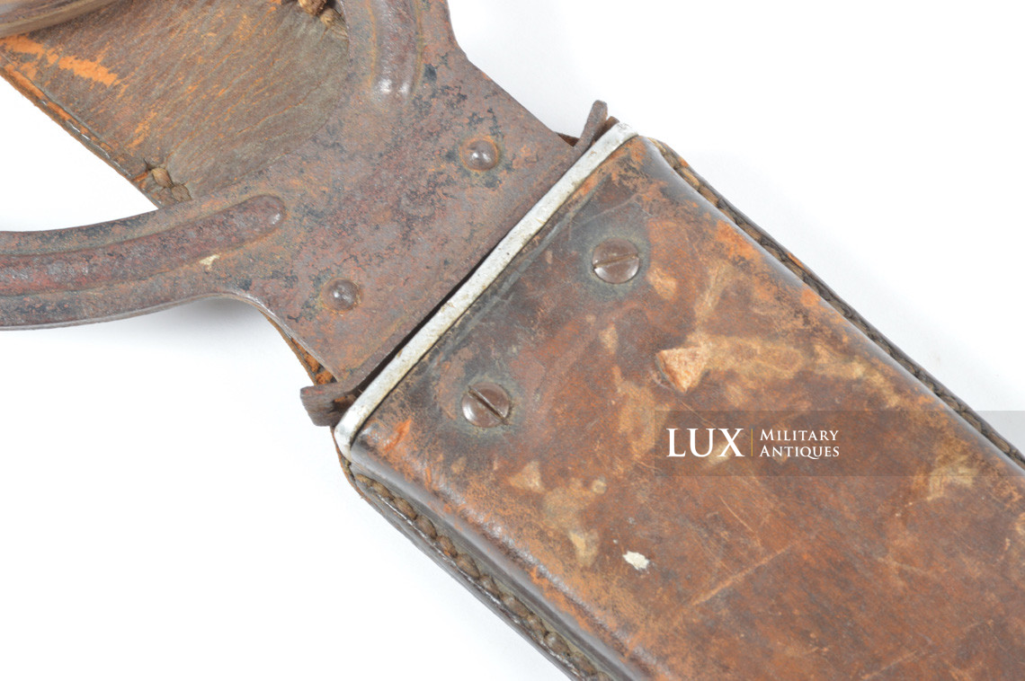 German combat engineer's field saw & rare natural brown leather scabbard, « 1936 » - photo 7
