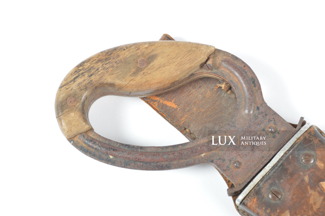 German combat engineer's field saw & rare natural brown leather scabbard, « 1936 » - photo 10