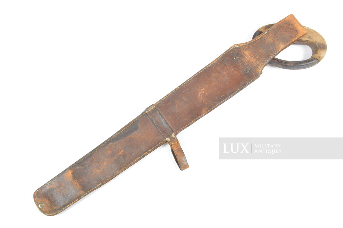 German combat engineer's field saw & rare natural brown leather scabbard, « 1936 » - photo 11