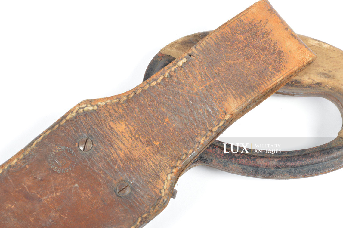 German combat engineer's field saw & rare natural brown leather scabbard, « 1936 » - photo 12