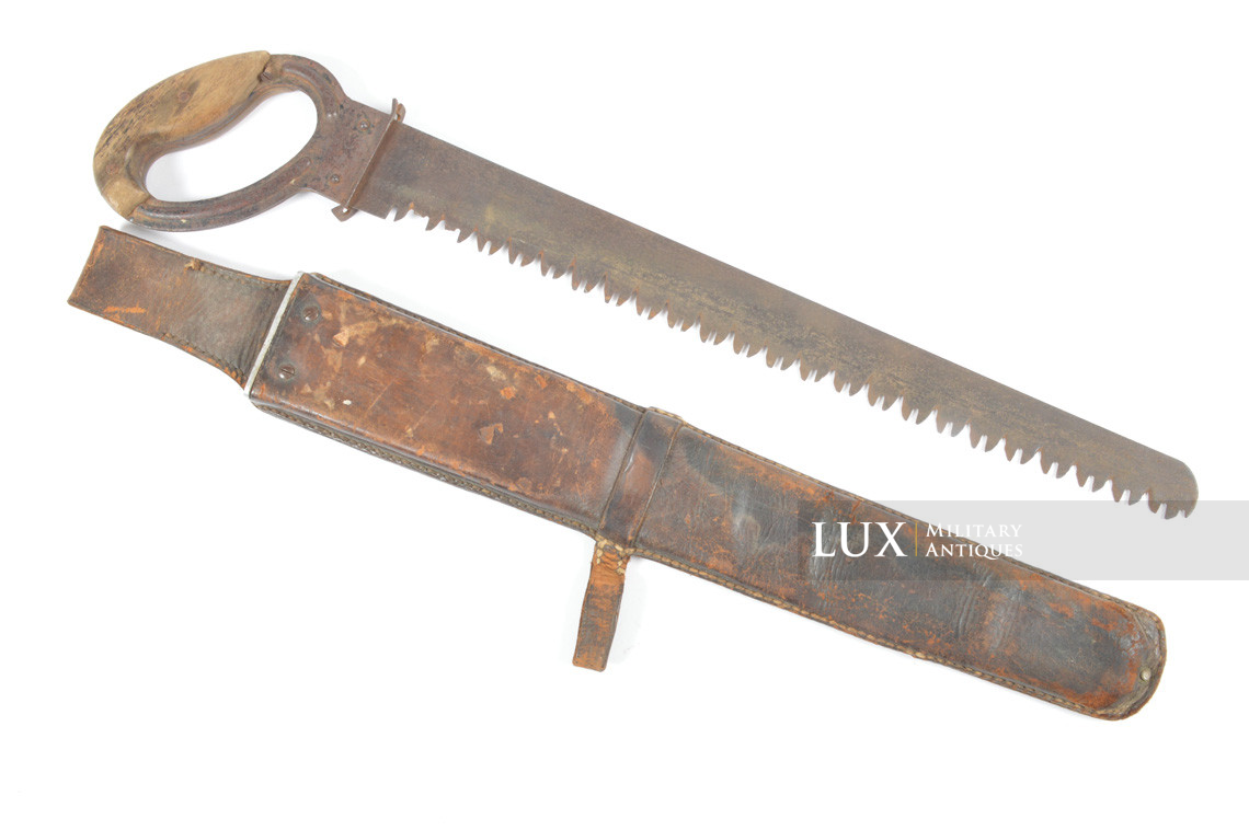 German combat engineer's field saw & rare natural brown leather scabbard, « 1936 » - photo 16