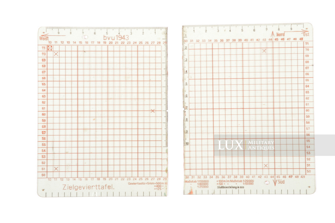 Accessoires allemands de mesure sur carte, « K.W.27 bvu » - photo 14