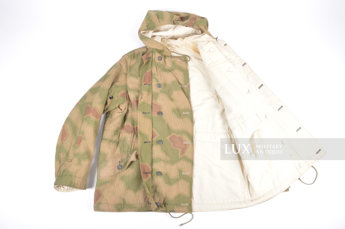 Unissued German Heer / Luftwaffe tan / water pattern reversible to white winter camouflage parka - photo 24