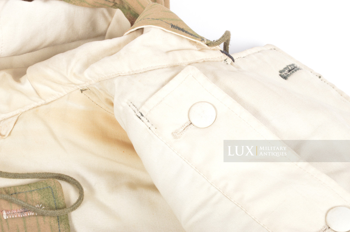 Unissued German Heer / Luftwaffe tan / water pattern reversible to white winter camouflage parka - photo 25