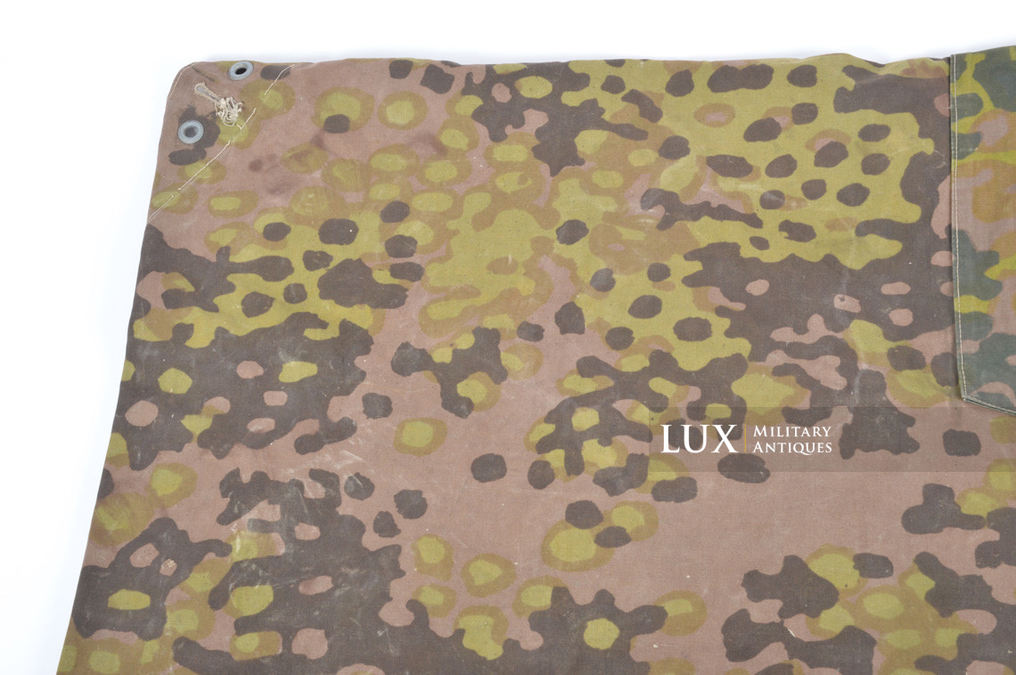 Early Waffen-SS camouflage shelter quarter/poncho, named, « plane tree 1 / lateral » - photo 22