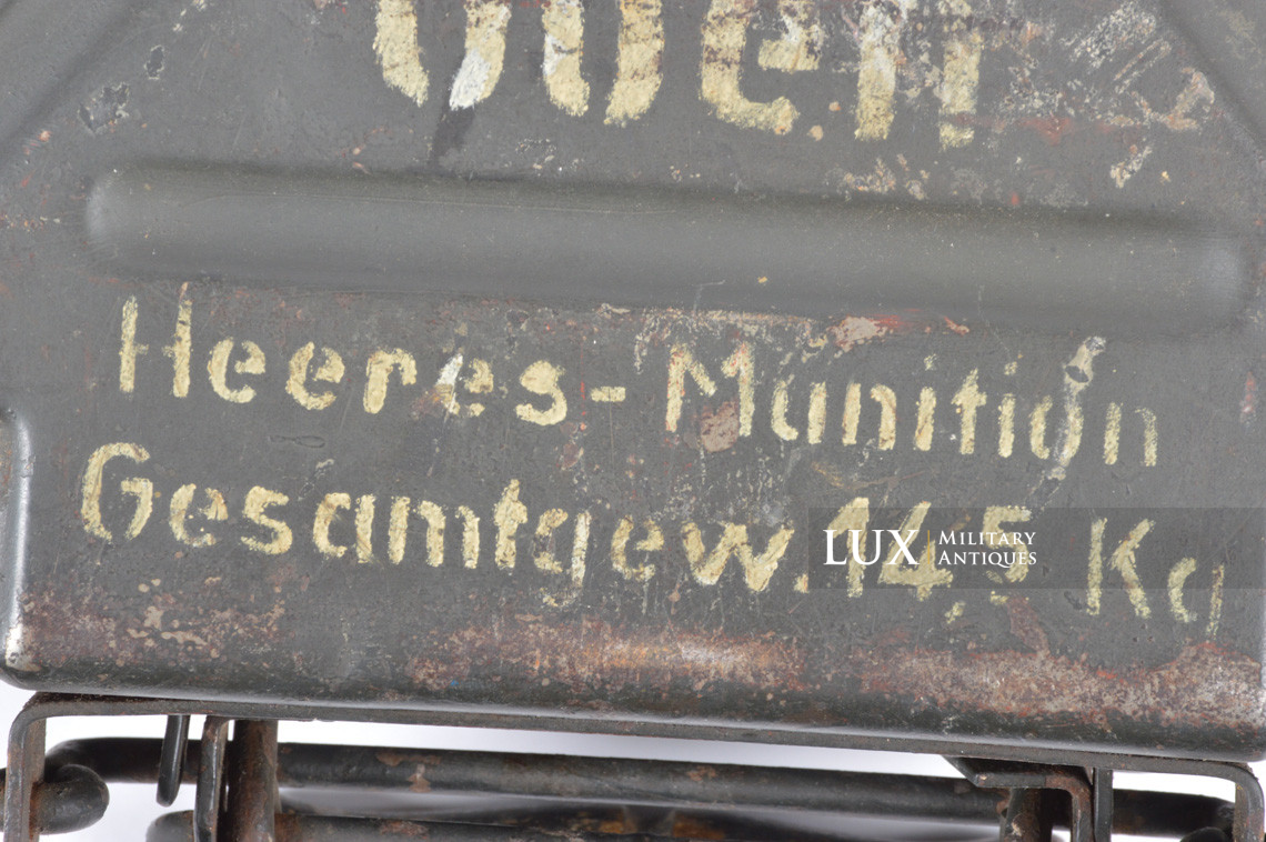German 8cm mortar steel ammunition storage box, « 1939 » - photo 11