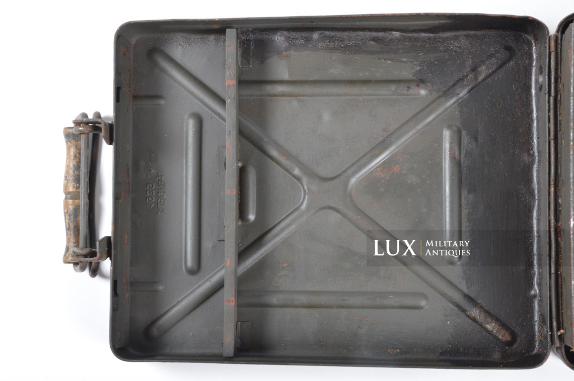 German 8cm mortar steel ammunition storage box, « 1939 » - photo 20