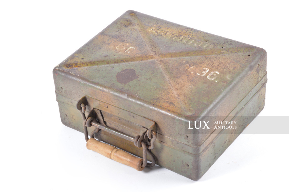 German 5cm mortar steel camouflage ammunition storage box, « 1938 » - photo 4