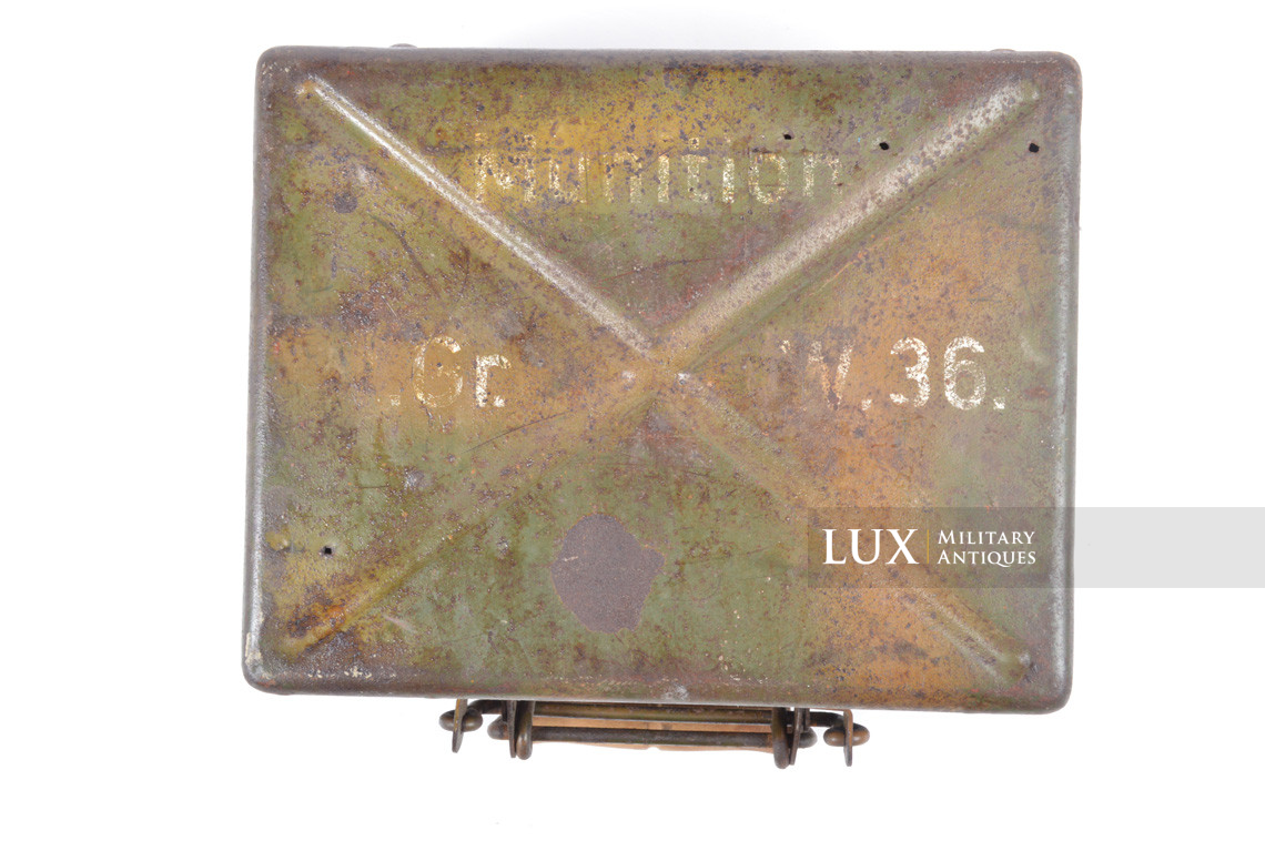 German 5cm mortar steel camouflage ammunition storage box, « 1938 » - photo 7