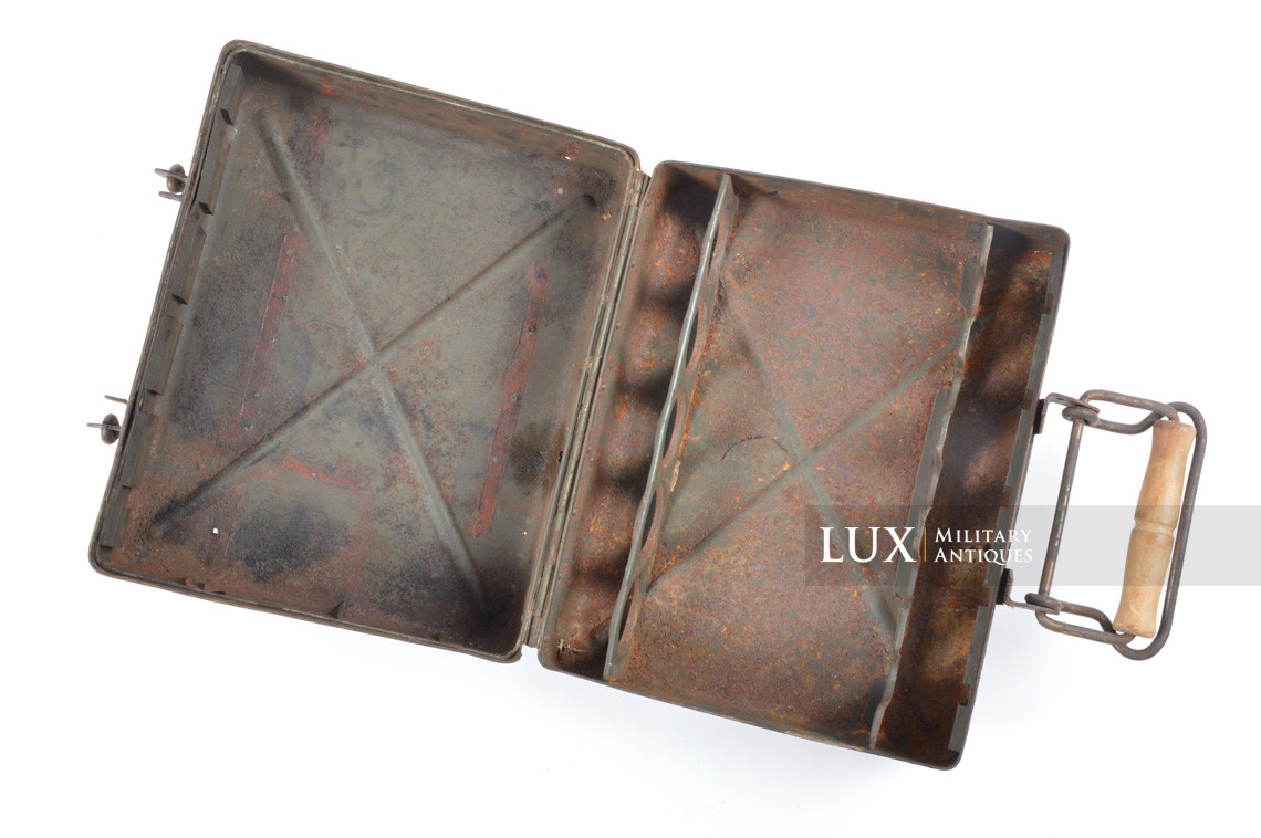 German 5cm mortar steel camouflage ammunition storage box, « 1938 » - photo 24