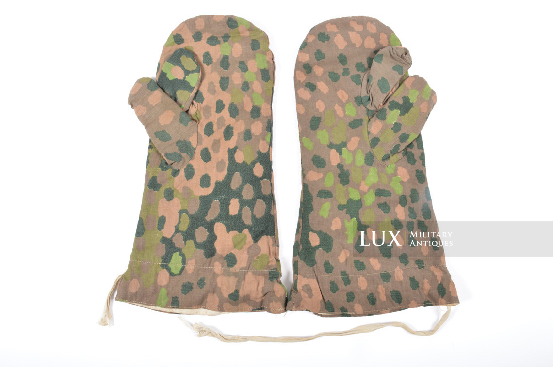 Waffen-SS dot camouflage / white reversible winter gloves - photo 7