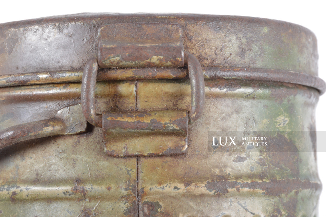 German three tone camouflage gasmask canister, « untouched / as found » - photo 20